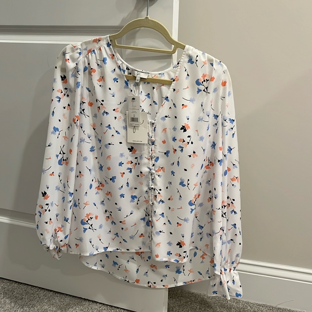 NWT Joie Silk Bolona Top - M